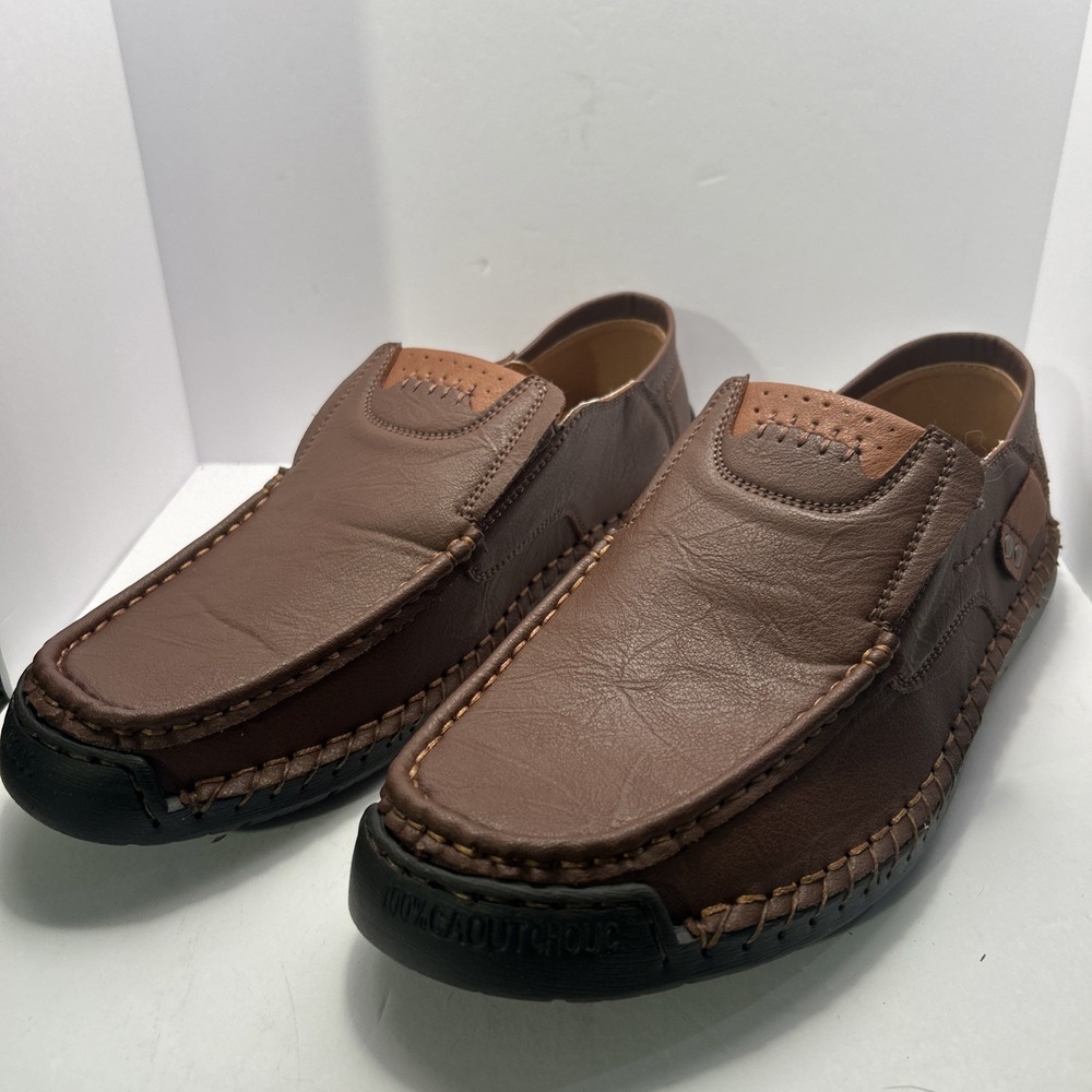 100% Caoutchouc Loafers Inside Tag 44 US 10 Loafers Casual Leather Shoes Comfort
